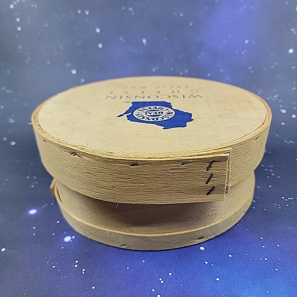 Authentic Wooden Wisconsin Cheese Box  Dufeck Made In WI USA 8